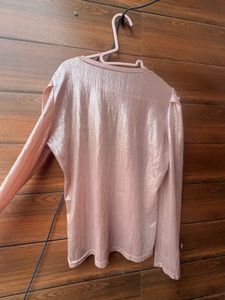 Sparkly Pink Long Sleeve Top