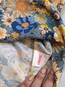 One shoulder Floral Print top