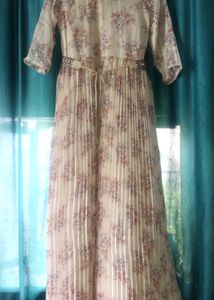 Women's Ethnic Gown With Belt