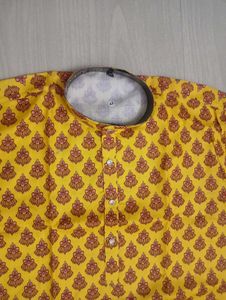 Men's printed cotton blend material Kurtas