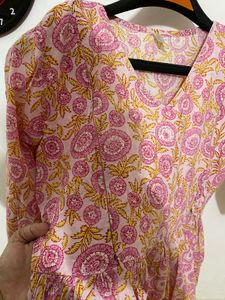 Women's Floral Print Kurta