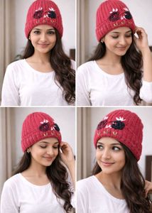 Red Knitted Baby Hat