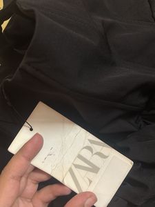 Zara black skater dress