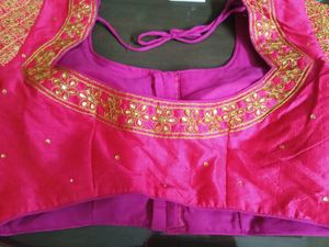Pink And Gold Blouse