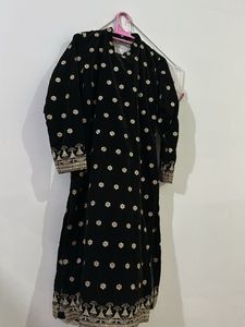 Elegant Green Velvet Kurta