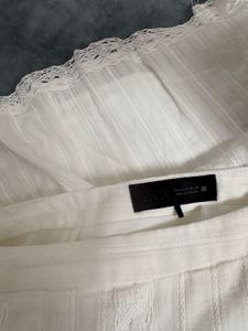 ZARA lace trim skort