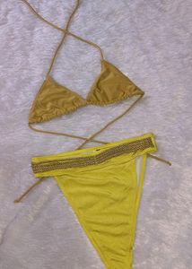 Sexy Golden Bikini Set