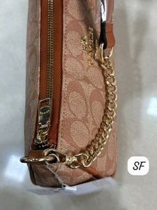 Coach Signature Jacquard Shoulder Bag