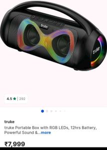 Truke Portable Speaker with RGB LEDs