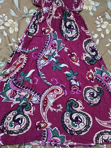 Paisley Print Maxi Dress