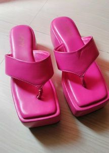 Hot Pink Platform Flip Flops
