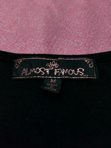 Sparkly Black Racerback Tank Top