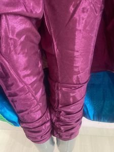 Elegant Pink &amp; Purple Anarkali Suit