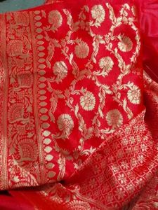 Red Banarasi Silk Saree