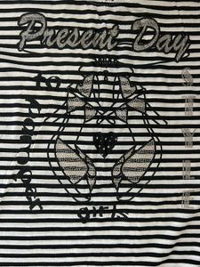 Striped T-Shirt with Graphic Print