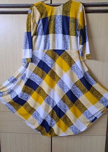 🌻Stylish Plaid Print Midi Dress