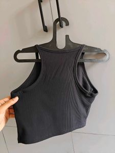 Y2K Crochet Cardigan &amp; Black crop top