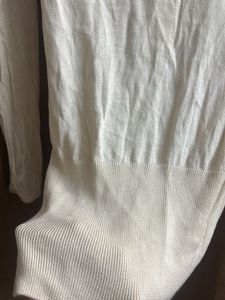 Cream Turtleneck Sweater dress