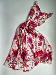 Y2K Floral Midi Dress with beaded details