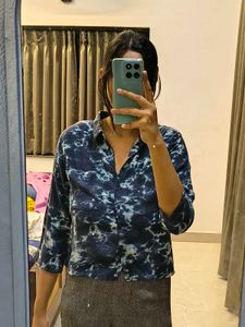 Stylish Tie-Dye Button-Up Shirt