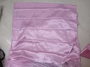 Elegant Party Wear Sequin Pink Net Saree