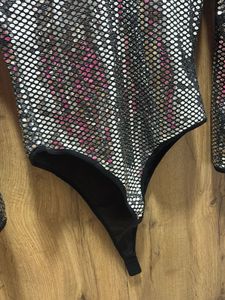 Sparkly Sequin Long Sleeve Bodysuit