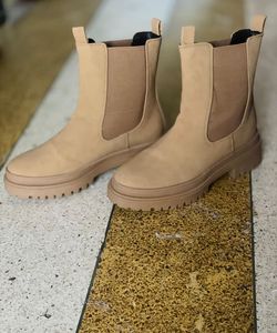 stylish Lavie Tan Suede Chelsea Boots