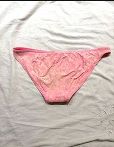 Pink Patterned Bikini Bottom