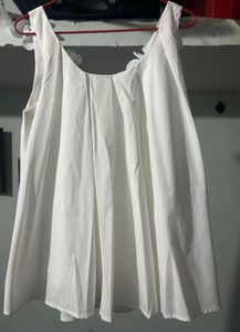 Balloon White Sleeveless Top