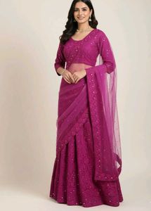 mirror lehenga