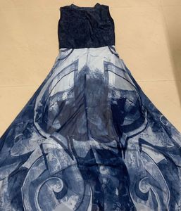 blue cyano gown