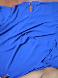 Vibrant Blue Casual Top