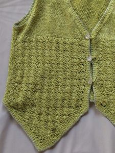 Lime Green Knit Vest