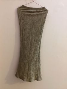Cider Popcorn Maxi Camel Skirt