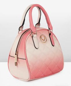 Chic Quilted Pink Handbag