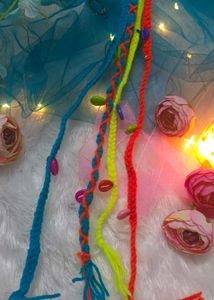 Colorful Braided Hair Accessory (Garba)