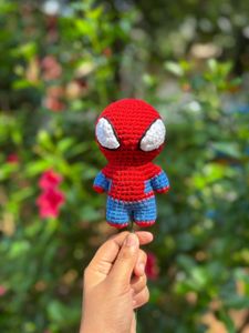 Handmade Spiderman Crochet keychain