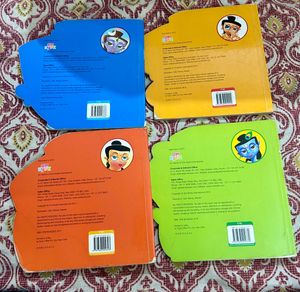 Set of 4 hardbound cut out books (3-5 year olds)
