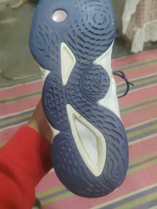 Mizuno White &amp; Blue Sport Shoes