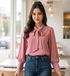 Vero Moda Peach Color Formal  Top (Women's)