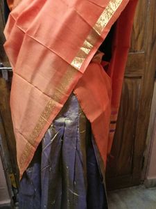 Orange Color Blouse And Dupatta Set For Lehenga