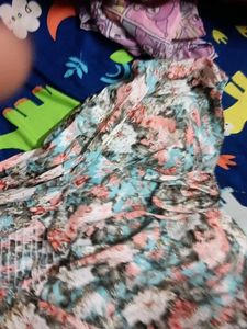Floral Print Smocked Top