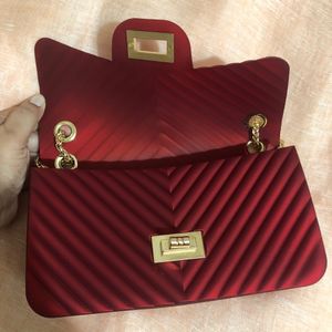 Red luxury sling/ shoulder bag