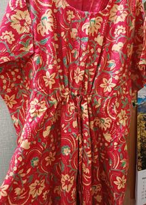 🍒 Beautiful Kaftan Red kurti