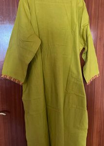 Green Cotton Kurta