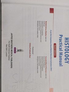 Histology Practical Manual - 6th Edition