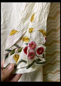 Asymmetrical White Kurti/ tunic