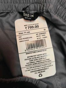 Shein Ankle Length Thigh Cut Out Joggers With Chai