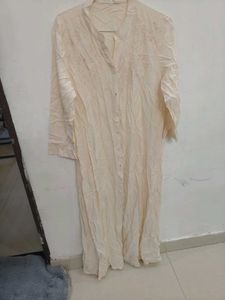 Elegant Cream Cotton Kurta