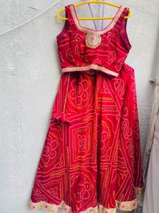 Bandhani Lehenga With Jacket